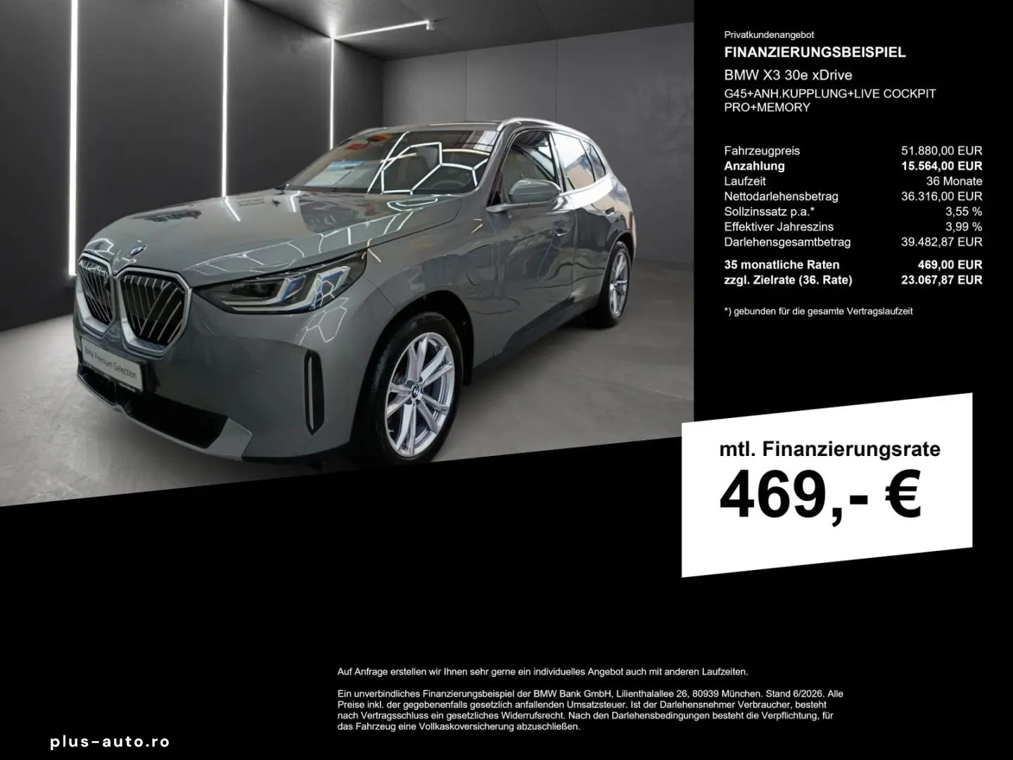 BMW X3 30e xDrive G45 ANH.KUPPLUNG LIVE COCKPIT PRO