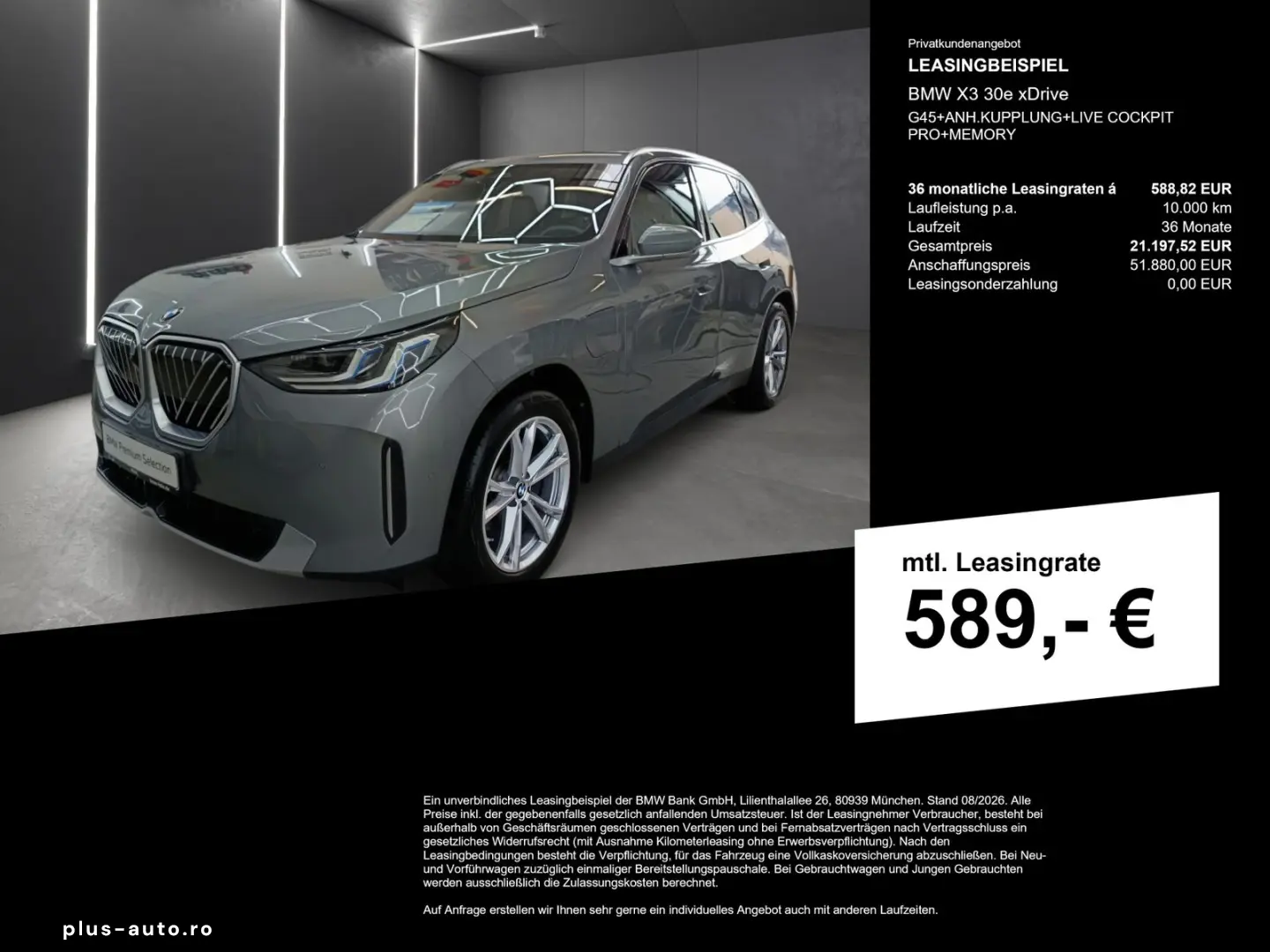 BMW X3 30e xDrive G45 ANH.KUPPLUNG LIVE COCKPIT PRO