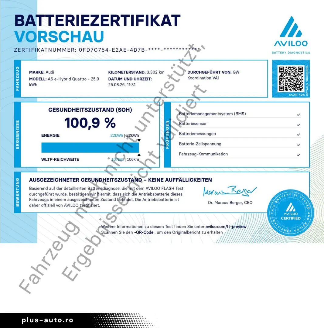 AUDI A6 Limo e-hybrid edition one qu. 270 kW S line
