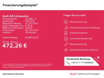 AUDI A6 Limousine S line 45 TFSI quattro Pano Head up