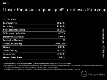 MERCEDES-BENZ GLC 43 AMG 4M PANO-SHD 21 -LMR Burmester AHK