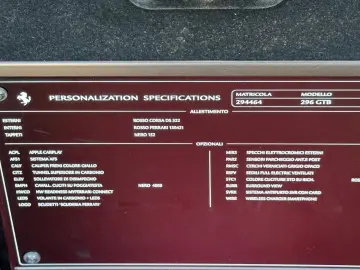 FERRARI 296 GTB 1 Hand Unfallfrei