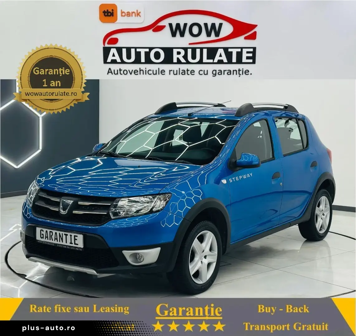 DACIA SANDERO 2015 0.9i E6 Garantie 12 Luni Rate Avans 0 Doa