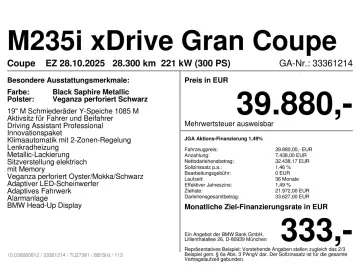 BMW M235i xDrive Gran Coupe ab 1 49% eff.