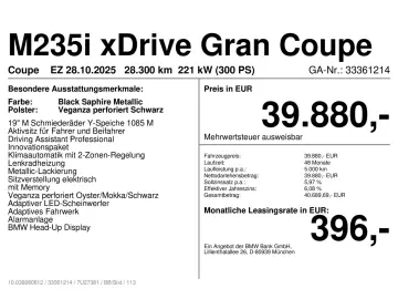 BMW M235i xDrive Gran Coupe ab 1 49% eff.