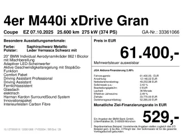 BMW M440i xDrive Gran Coupe M SportPro ab 2 49% eff.