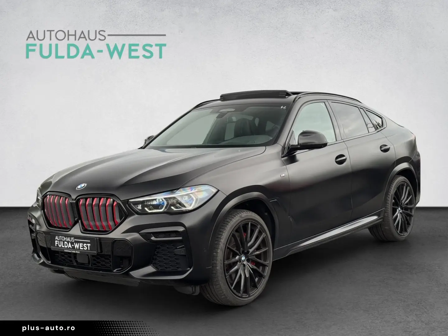 BMW X6 M50i Black Vermilion FrozenBlack Laser B&W