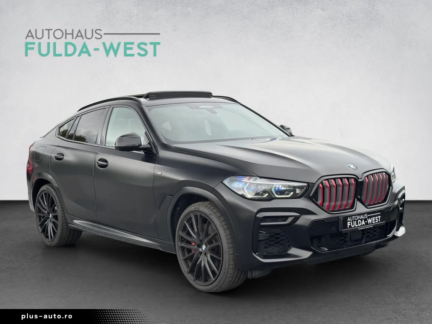 BMW X6 M50i Black Vermilion FrozenBlack Laser B&W