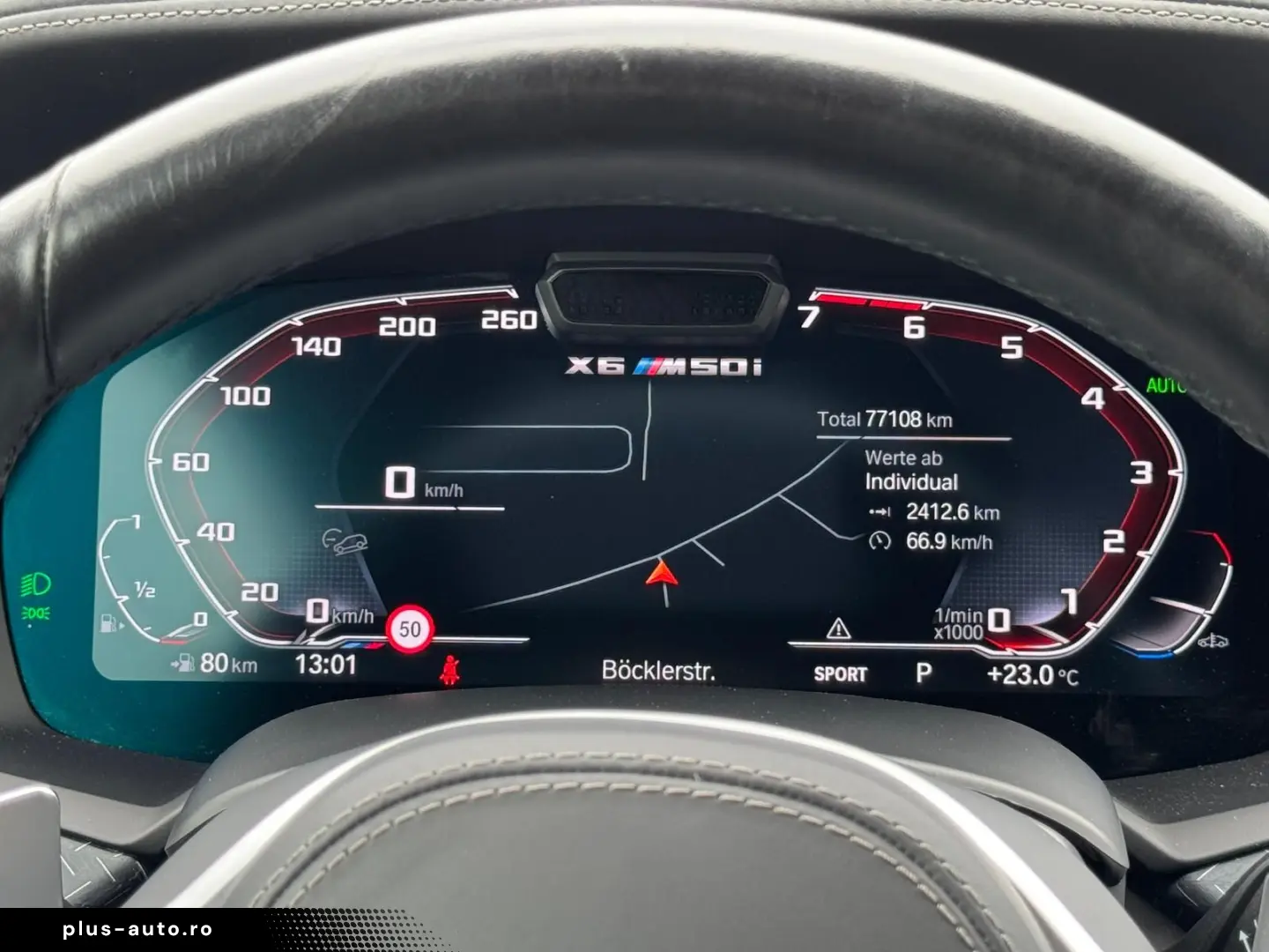 BMW X6 M50i Black Vermilion FrozenBlack Laser B&W
