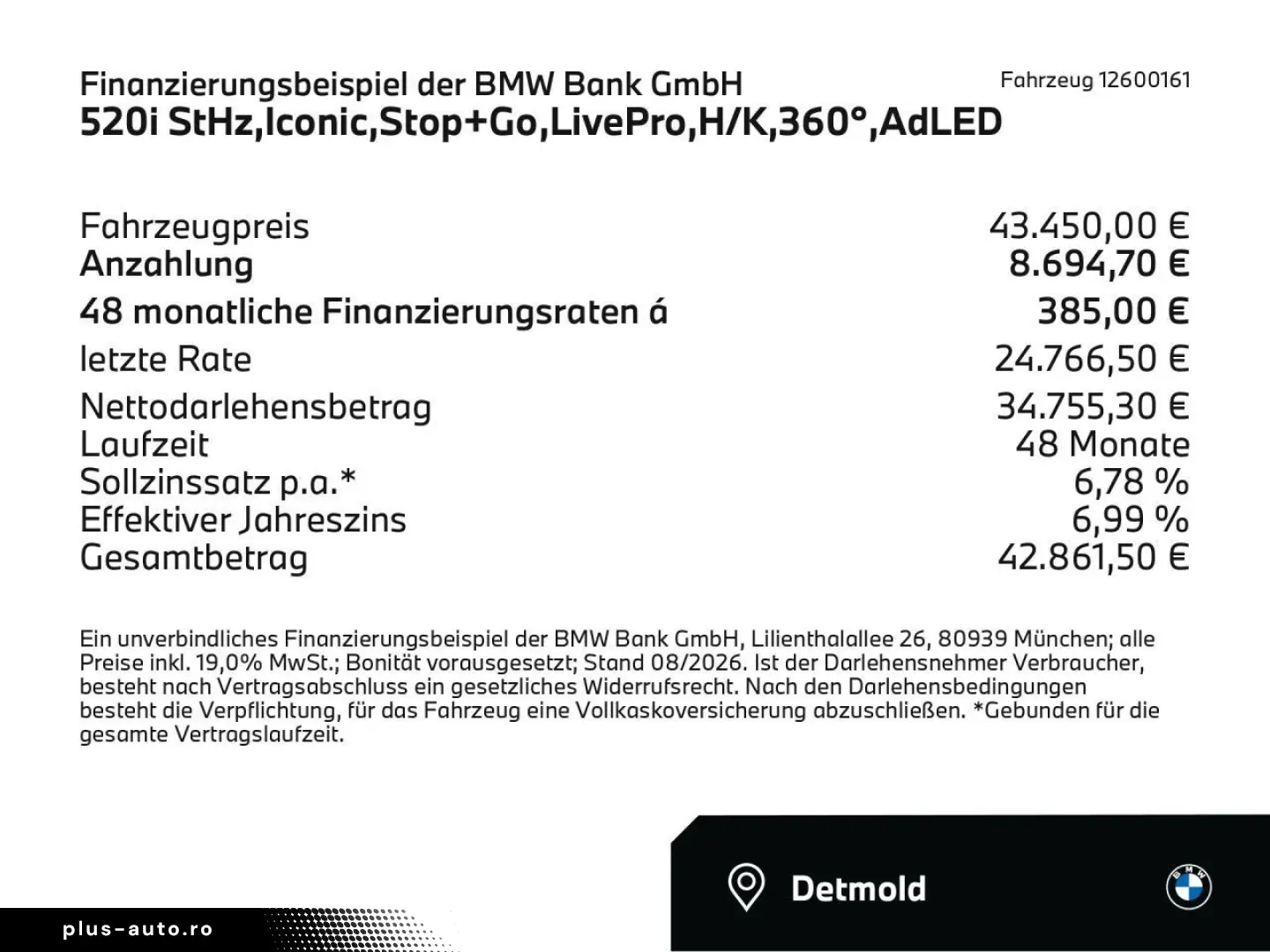 BMW 520i StHz Iconic Stop Go LivePro H K 360  AdLED
