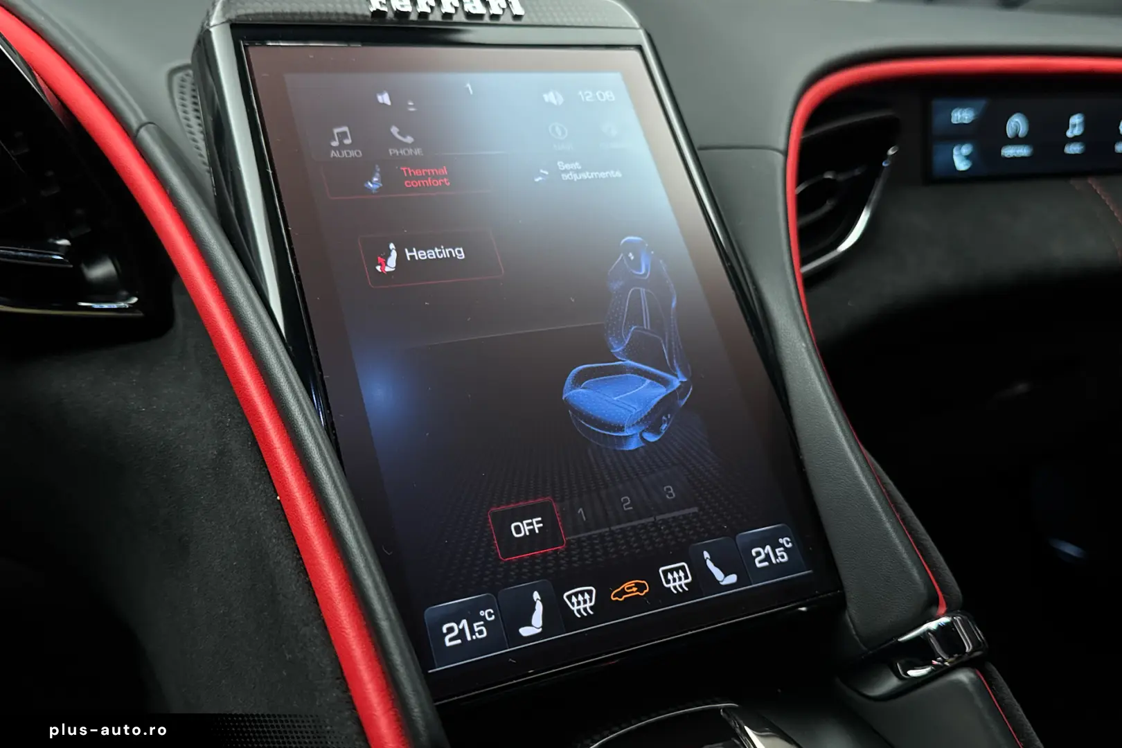 Ferrari Roma  Rosso Portofino 360 Matrix Passenger Display