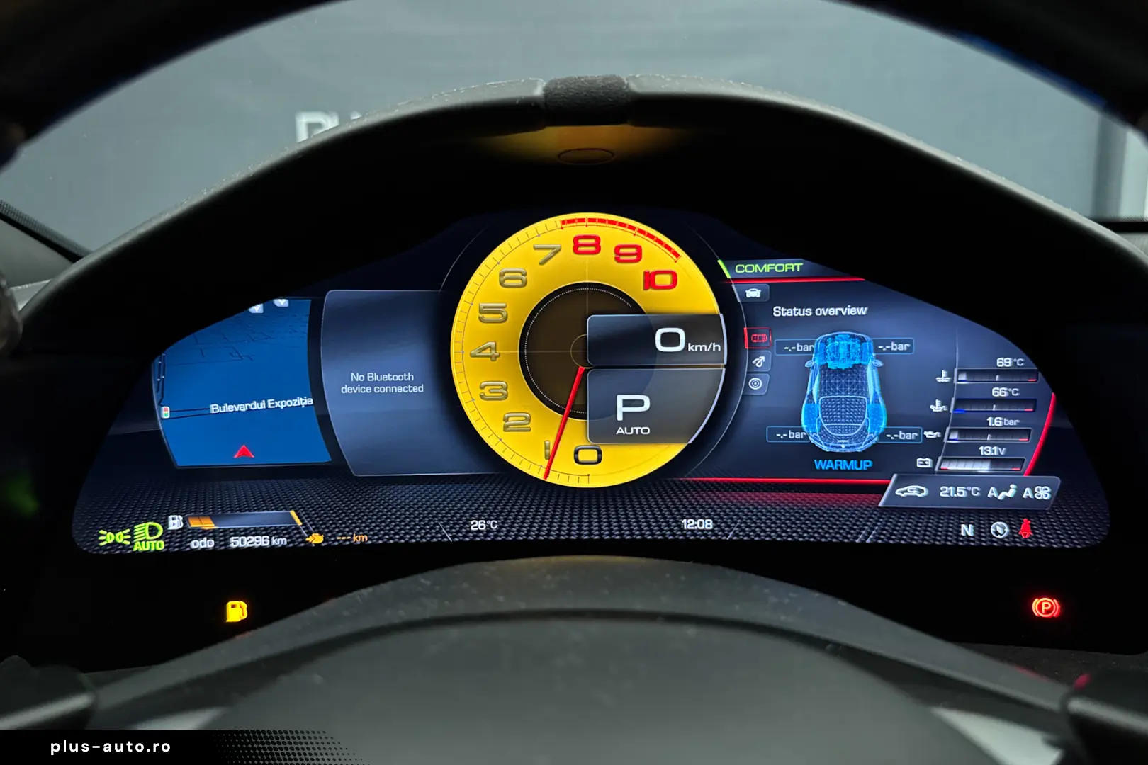Ferrari Roma  Rosso Portofino 360 Matrix Passenger Display