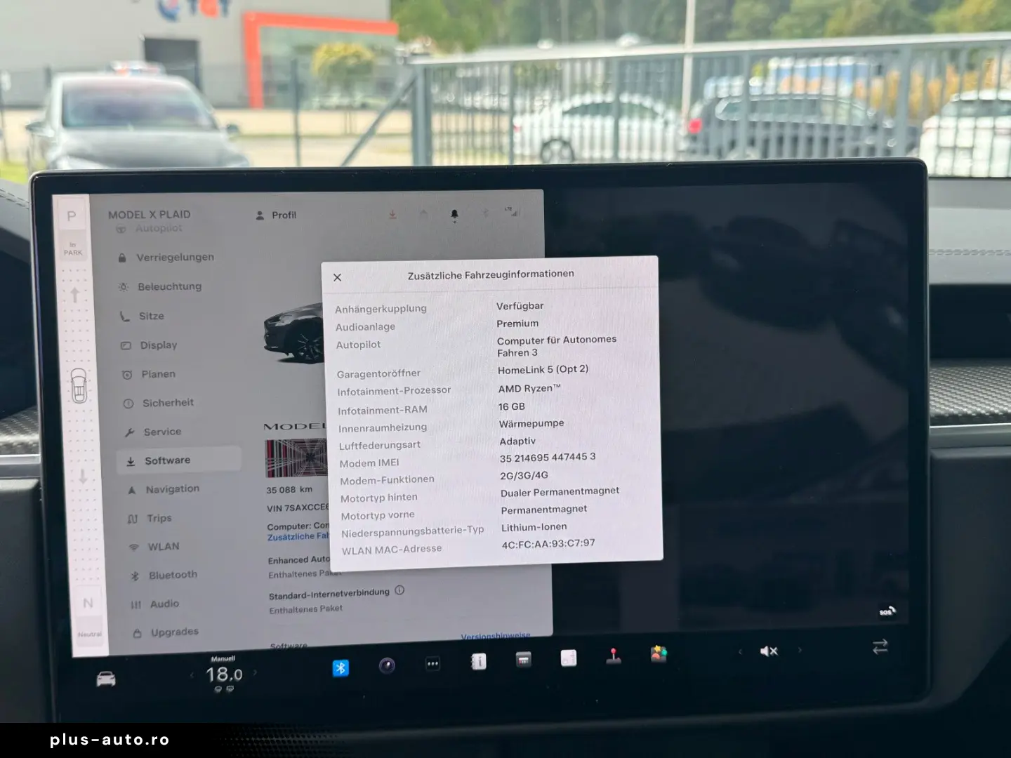 TESLA MODEL X PLAID   ENHANCED AP   6SEAT   22INCH
