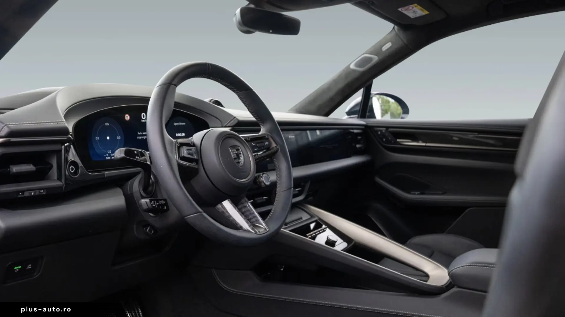 Porsche Macan Electric Turbo Burmester passenger display