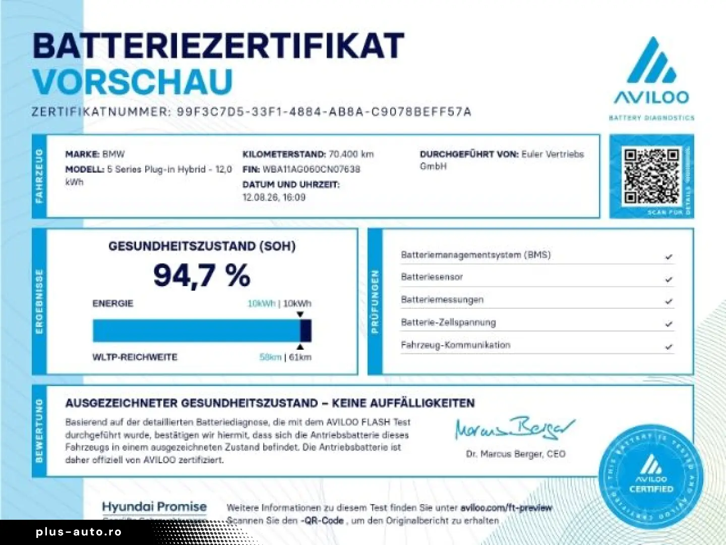 BMW 530 e Limo M-Sport HUD Laser Leder KomfortZugang