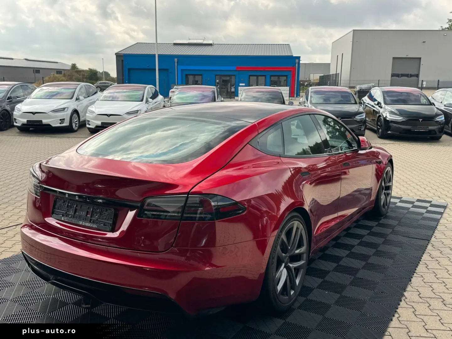 TESLA MODEL S PALLADIUM   FULL SELF DRIVE 4  ULTRA RED