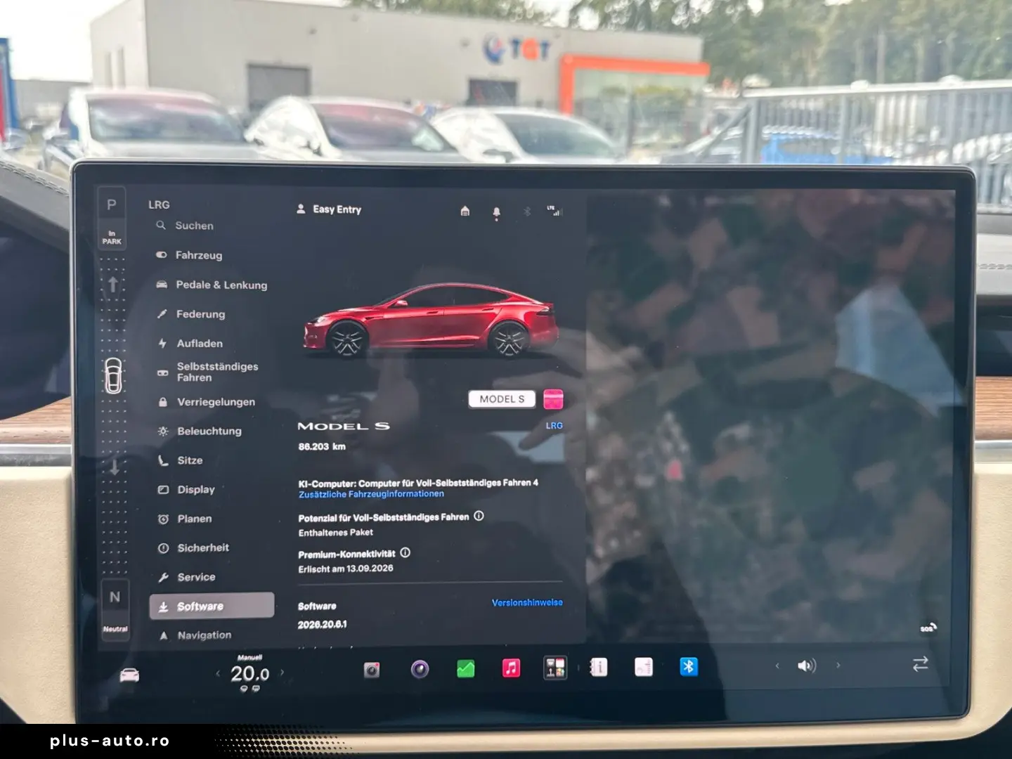 TESLA MODEL S PALLADIUM   FULL SELF DRIVE 4  ULTRA RED