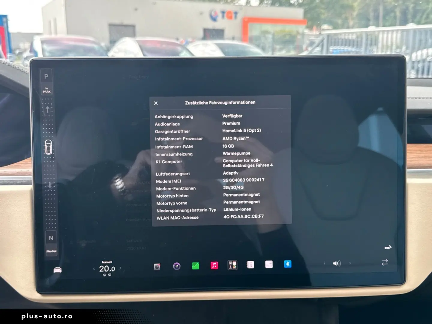 TESLA MODEL S PALLADIUM   FULL SELF DRIVE 4  ULTRA RED