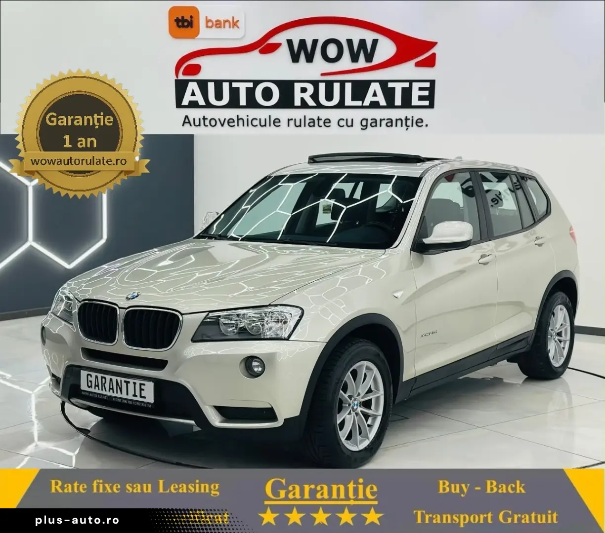 BMW X3 2012 2.0D E5 Garantie 12 Luni Rate Avans 0 Doar Cu Bu