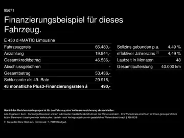 MERCEDES-BENZ E 450 d 4M AMG DigitalLight Distronic Pano AHK