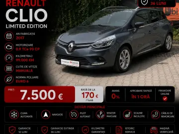 ✅Renault Clio 4 GrandTour LIMITED