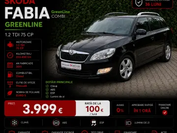 ✅Skoda Fabia GreenLine