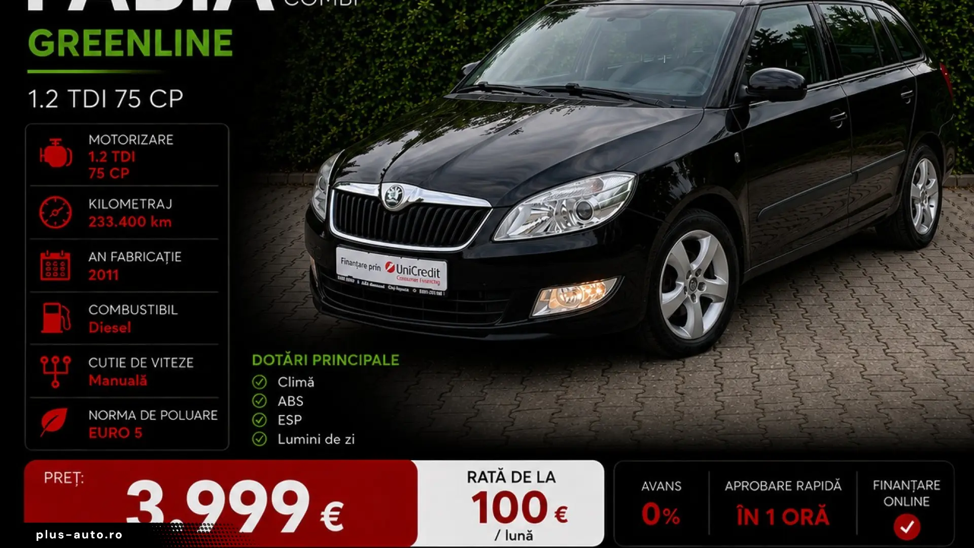 ✅Skoda Fabia GreenLine