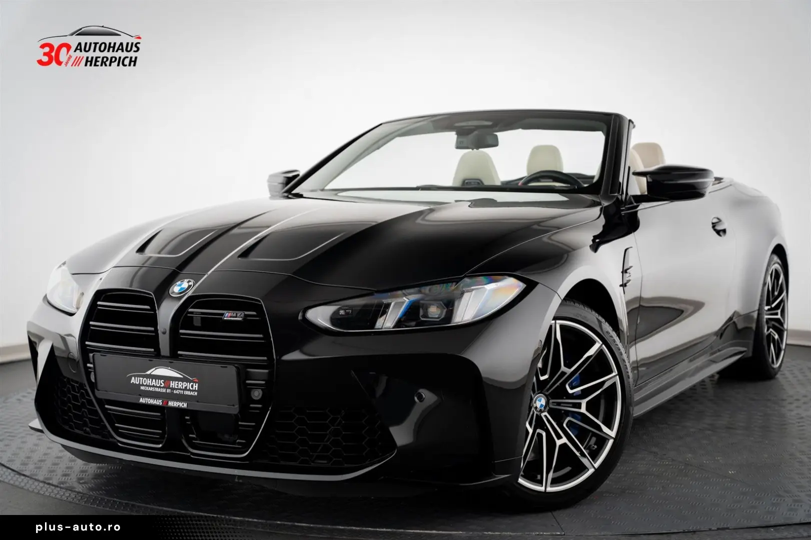 BMW M4 xDrive Competition Cabrio Schwarz Weiß Curved