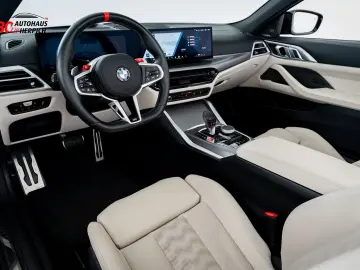 BMW M4 xDrive Competition Cabrio Schwarz Weiß Curved