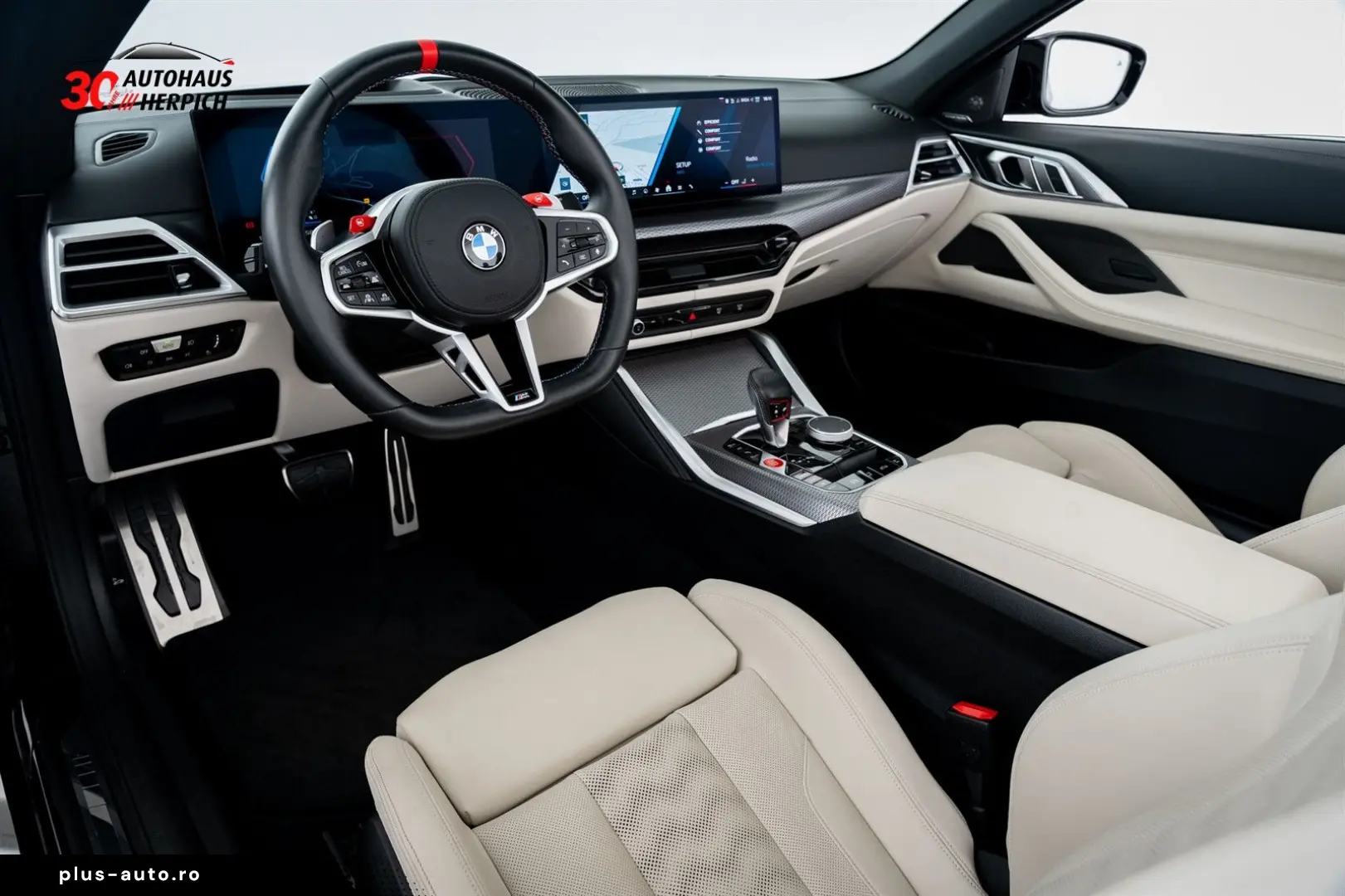 BMW M4 xDrive Competition Cabrio Schwarz Weiß Curved