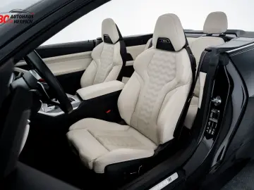 BMW M4 xDrive Competition Cabrio Schwarz Weiß Curved