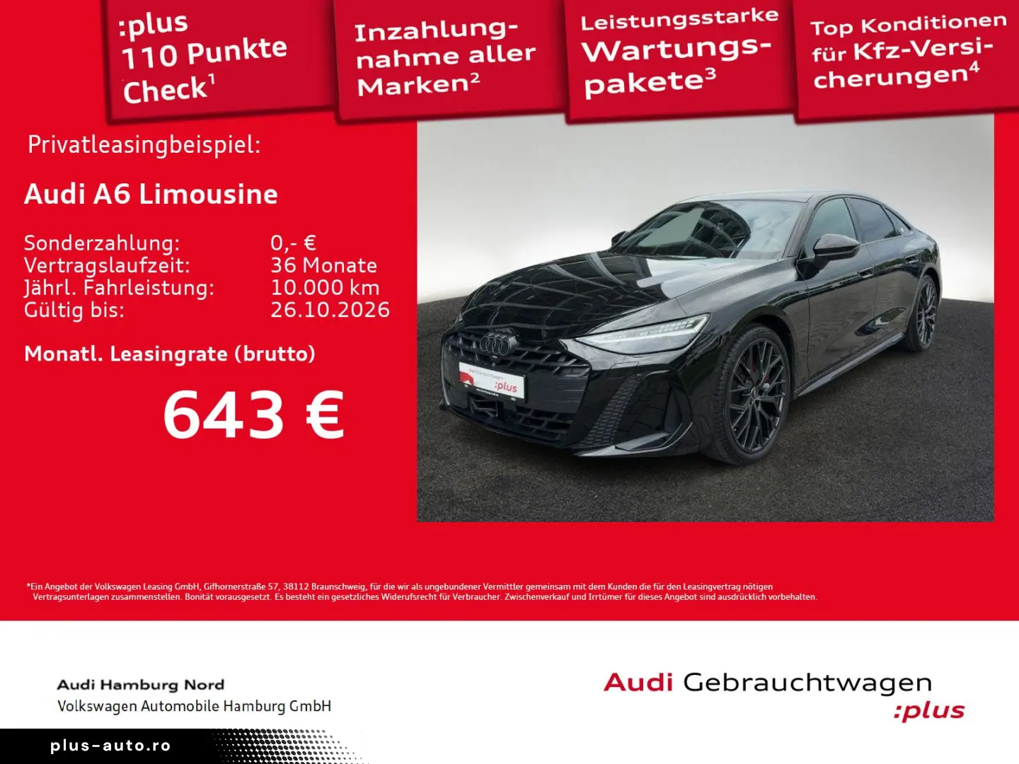 AUDI A6 Limousine e-hybrid edition one quattro HeadUp