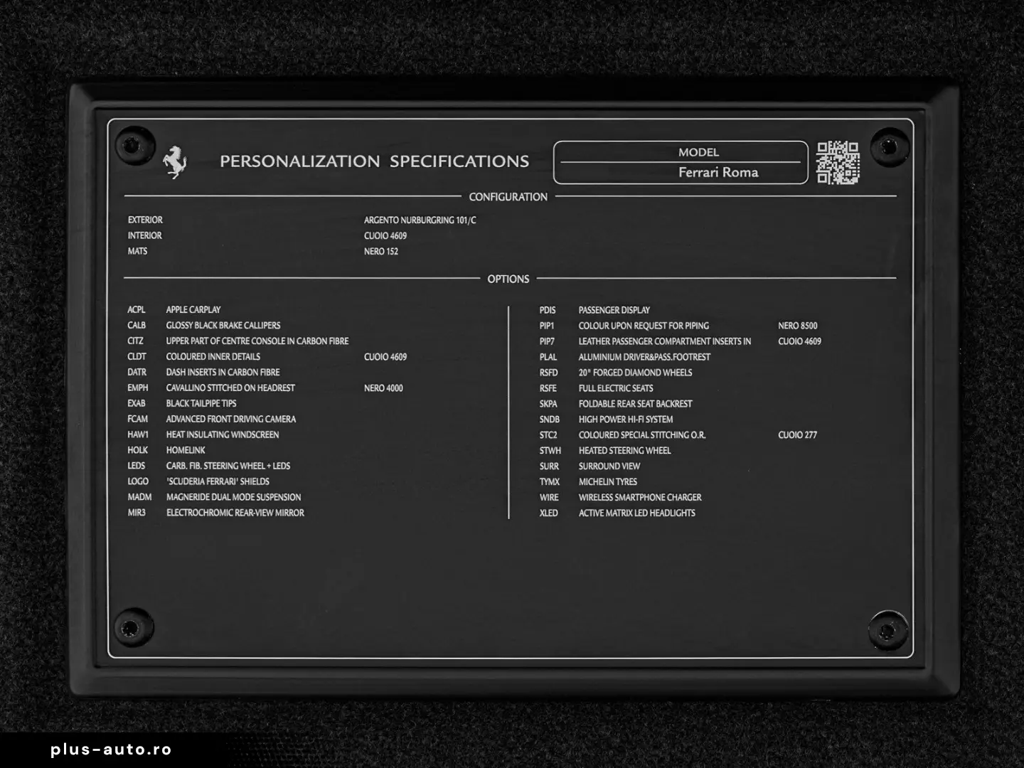 FERRARI Roma 360 JBL PassDisplay