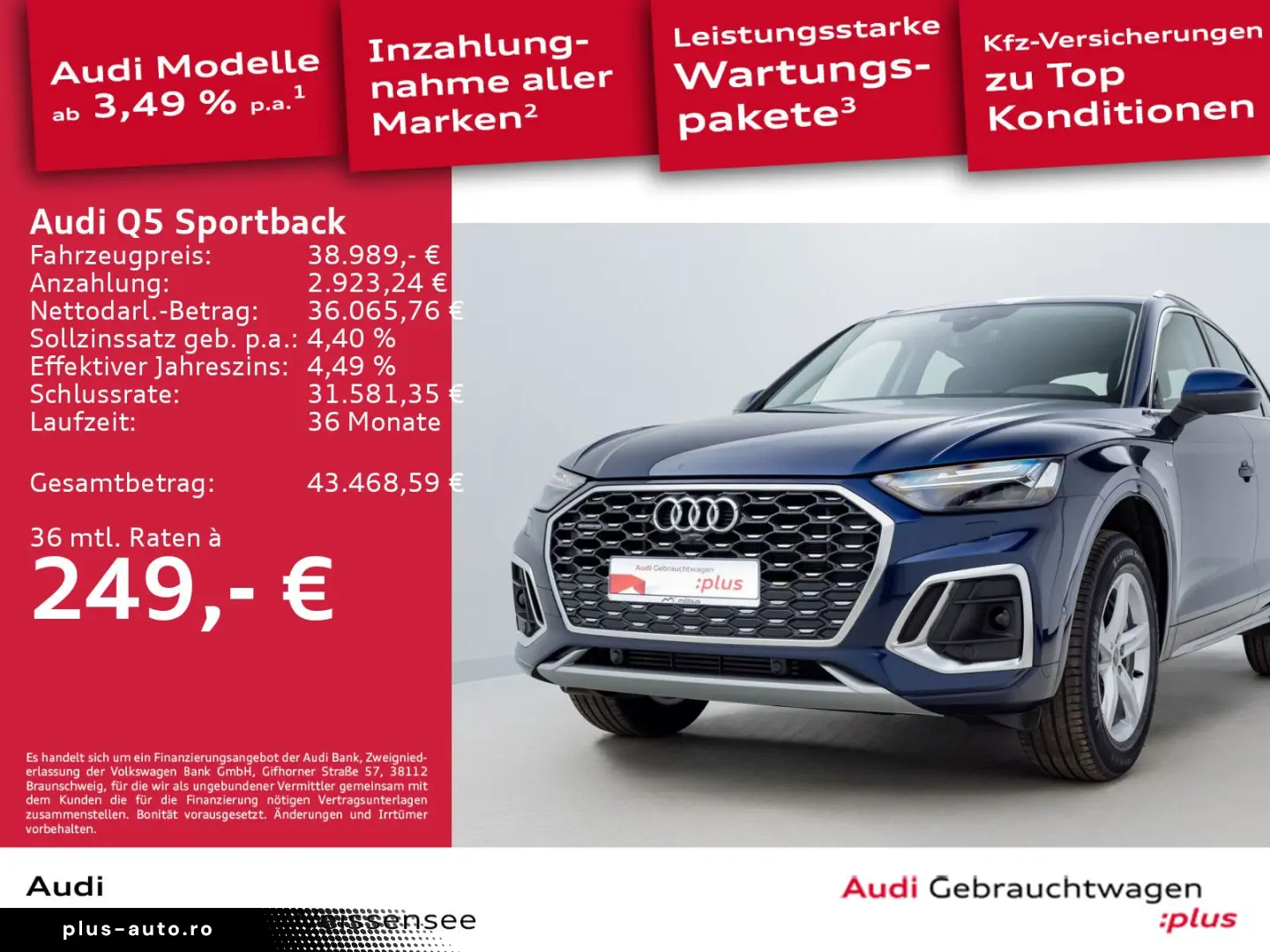 AUDI Q5 Sportback 50 TFSI e  S-LINE MATRIX NAV RFK AP