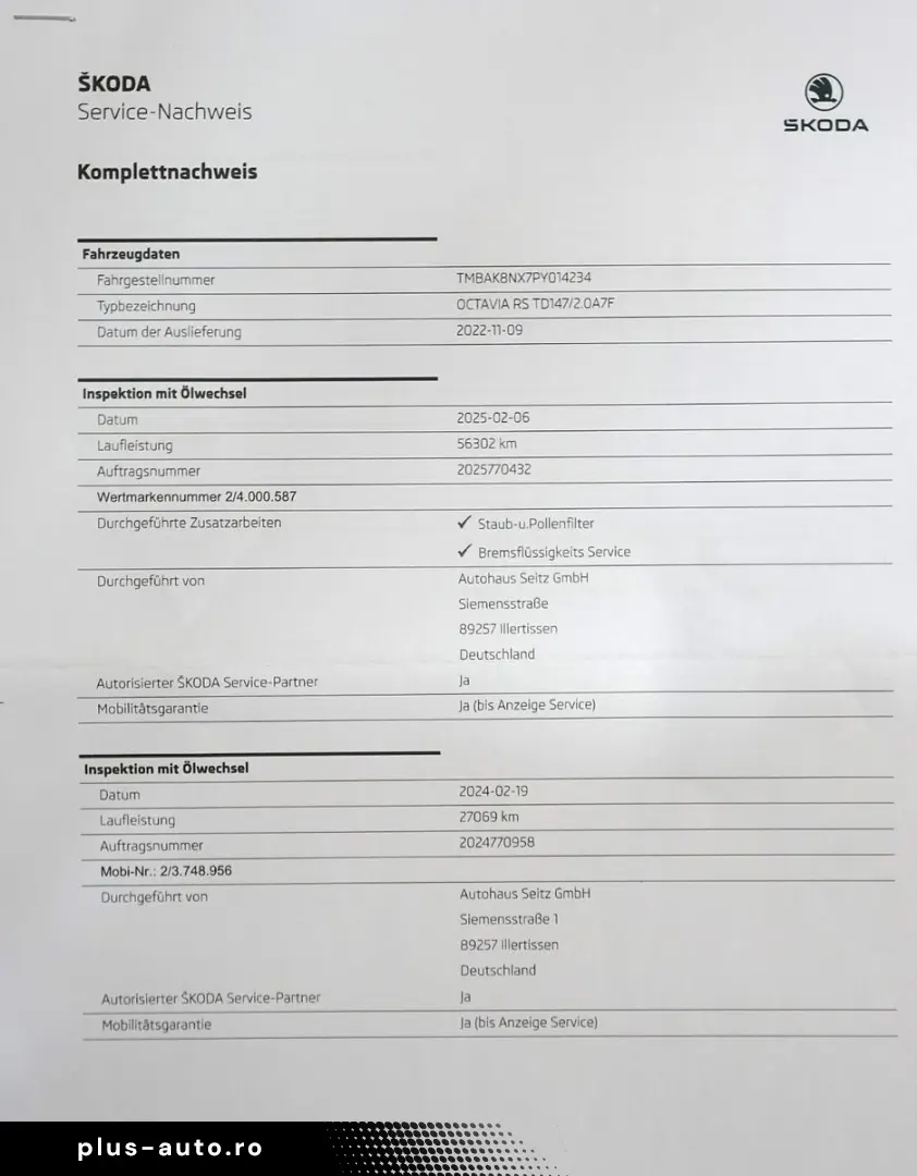 SKODA Octavia Lim. RS 2.0 TDI ACC HUD AHK MATRIX