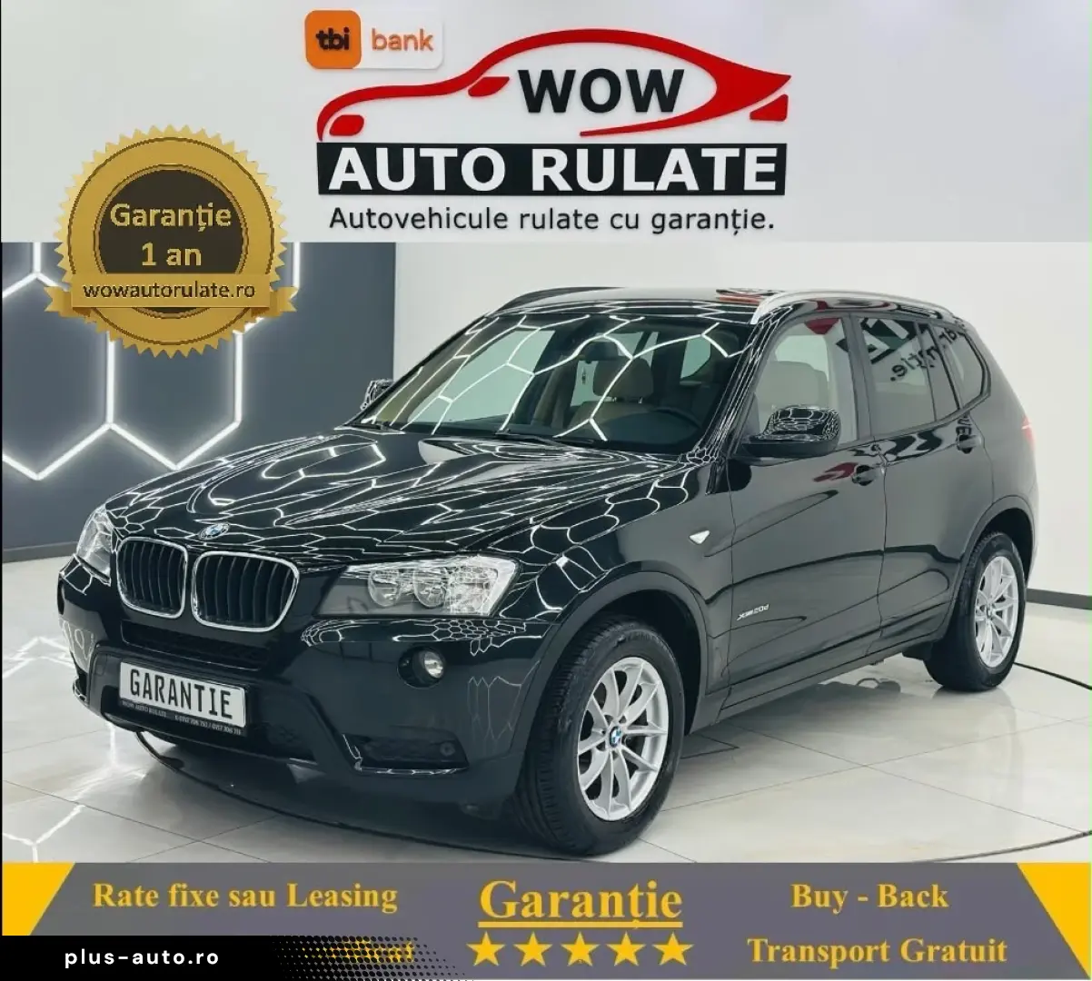 BMW X3 2011 2.0D E5 4x4 Garantie 12 Luni Rate Avans 0 Doar C