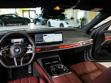 BMW 740xd M SPORT PRO Rear Interior SkyLounge
