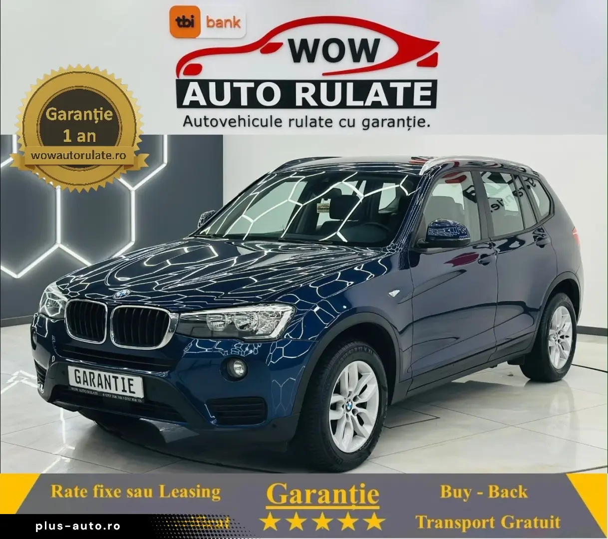 BMW X3 2017 2.0D E6 Garantie 12 Luni Rate Avans 0 Doar Cu Bu