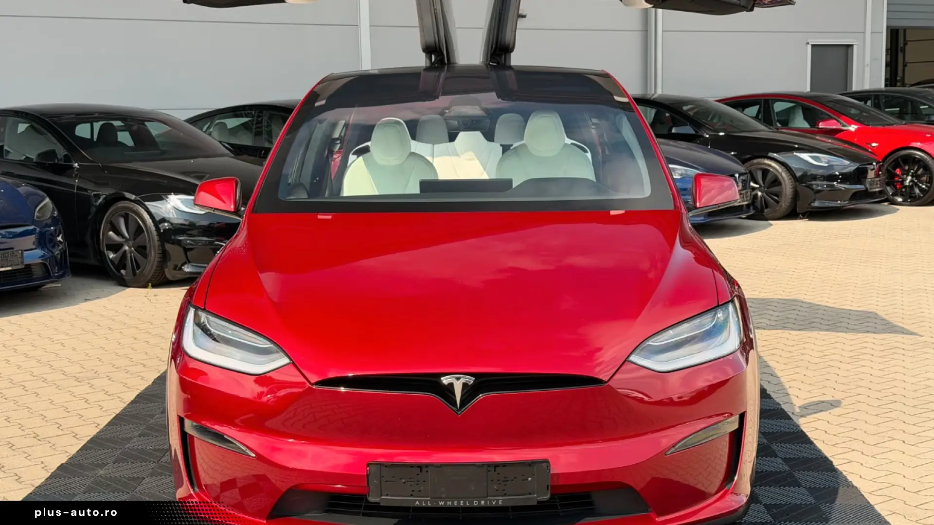 Tesla MODEL X PALLADIUM   EAP4   7 SEAT   ULTRA RED