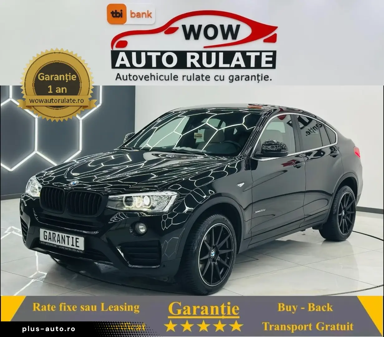 BMW X4 2016 2.0D E6 4x4 Garantie 12 Luni Rate Avans 0 Doar C