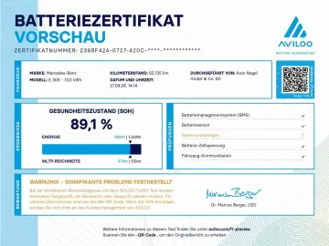 MERCEDES-BENZ E 300 e 4M Pano MBeam DISTR 360 Night DAB SHZ