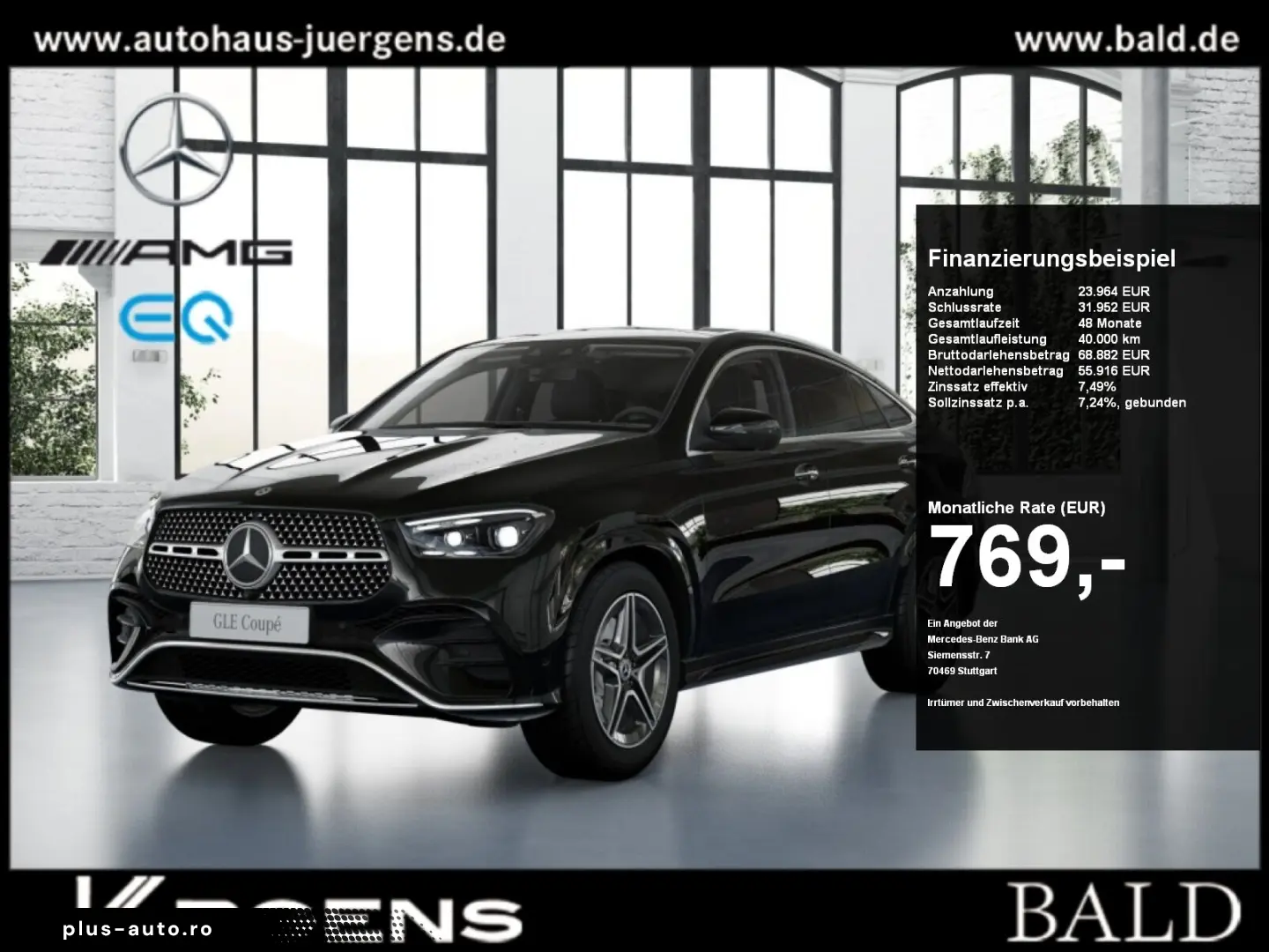 MERCEDES-BENZ GLE 300 d 4M Coupé AMG-Sport 360 Pano AHK Memo