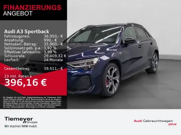 AUDI A3 Sportback 45 TFSIe S LINE LM18 LED AHK NAVI