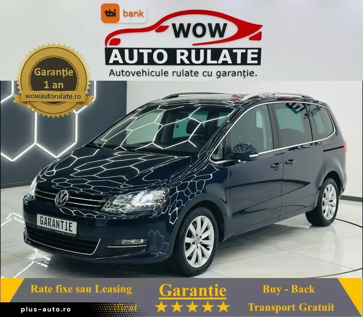 VOLKSWAGEN SHARAN 2012 2.0D E5 Garantie 12 Luni Rate Avans 0
