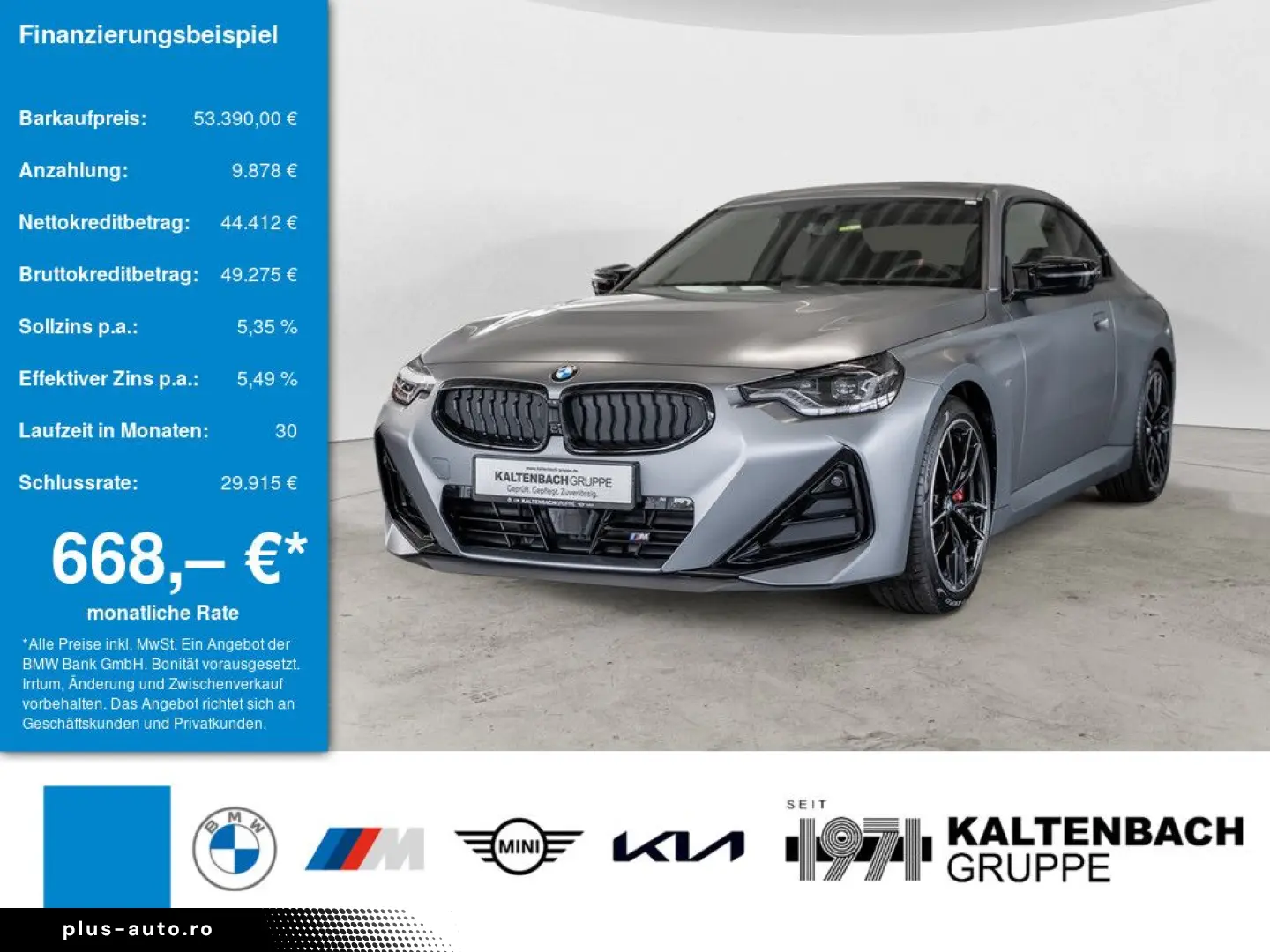 BMW M240i xDrive Frozen Pure Grey HGSD 360  KAMERA