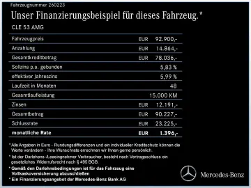 MERCEDES-BENZ Mercedes-AMG CLE 53 4M  Coupé PREFORMANCE VOLL