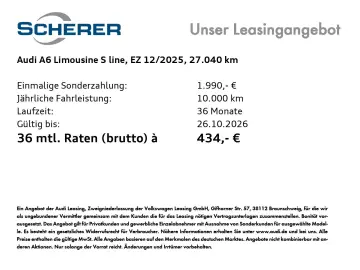 AUDI A6 Limousine TFSI S Line quattro Assistenzpaket