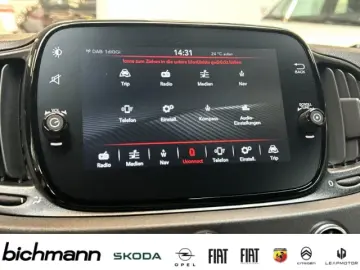 Abarth 695 Nav Style Yellow BeatsRecord Monza