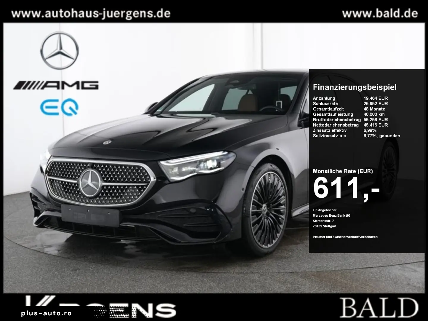 MERCEDES-BENZ E 450 4M AMG-Sport Technik Burm Night &hellip;