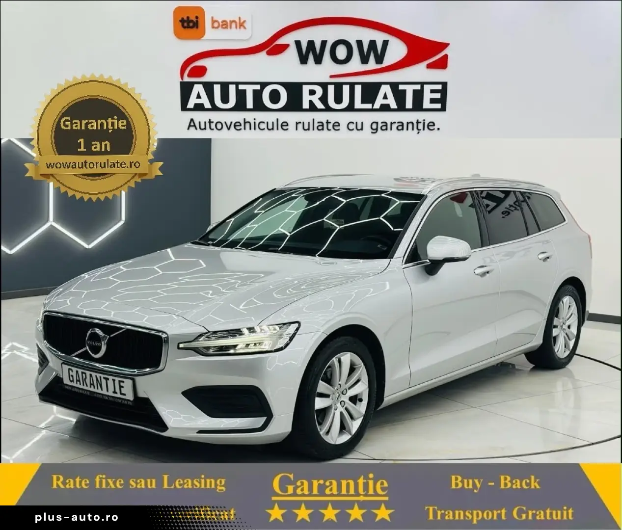 VOLVO V60 2019 2.0D E6 Garantie 12 Luni Rate Avans 0 Doar Cu